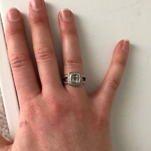 David Truman prasiolite Albion ring. Sized to 5.5